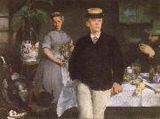 Edouard Manet Luncheon in the studio Germany oil painting artist